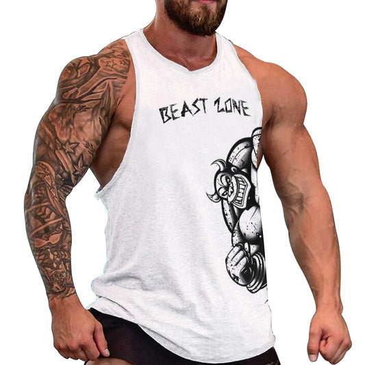 Men's Full print vest beast zone 113 print