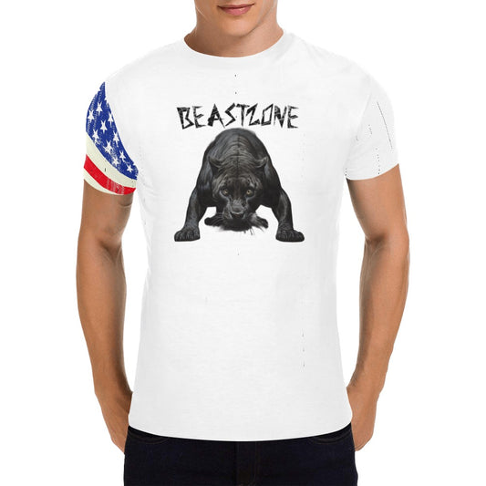 Men's All Over Print T-shirt (USA Size) (Model T40) BeastZone 110 American print